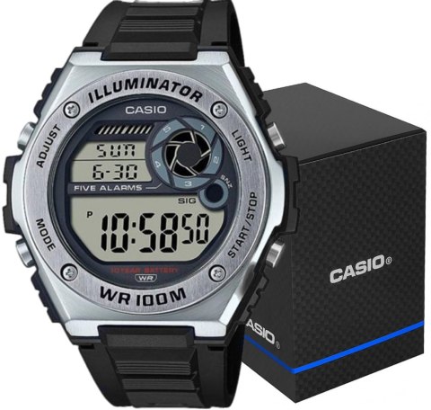 Zegarek CASIO MWD-100H-9AVEF 10 BAR Do pływania Unisex + BOX Zegarek CASIO MWD-100H-9AVEF 10 BAR Do pływania Unisex + BOX