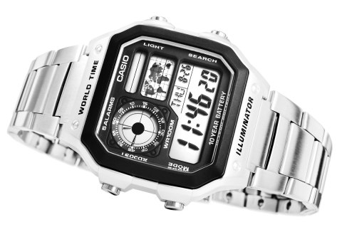 Zegarek Męski CASIO AE-1200WHD-1AVEF + BOX Zegarek Męski CASIO AE-1200WHD-1AVEF + BOX