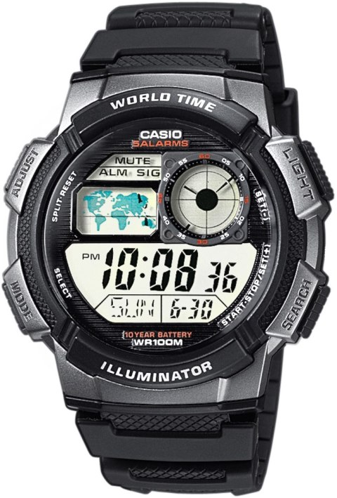 Zegarek Męski CASIO AE-1000W-1BVDF + BOX Zegarek Męski CASIO AE-1000W-1BVDF + BOX