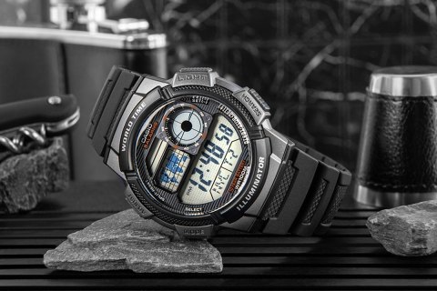 Zegarek Męski CASIO AE-1000W-1BVDF + BOX Zegarek Męski CASIO AE-1000W-1BVDF + BOX