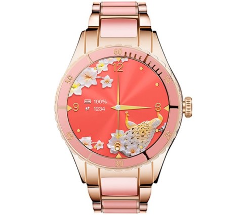 Smartwatch Damski Rubicon RNCE82 Różowy Smartwatch Damski Rubicon RNCE82 Różowy