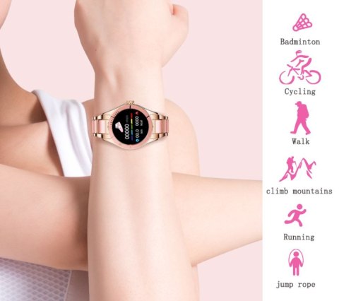 Smartwatch Damski Rubicon RNCE82 Różowy Smartwatch Damski Rubicon RNCE82 Różowy