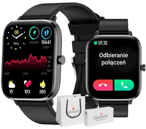 Smartwatch Giewont Dynamic SmartCall GW230-2 - Carbon/Carbon Smartwatch Giewont Dynamic SmartCall GW230-2 - Carbon/Carbon