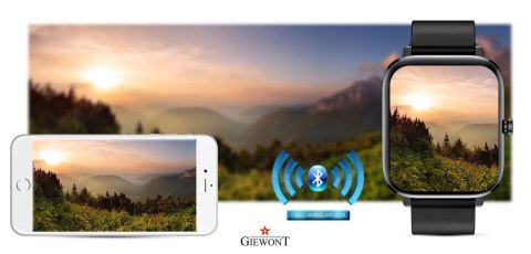 Smartwatch Giewont Dynamic SmartCall GW230-2 - Carbon/Carbon Smartwatch Giewont Dynamic SmartCall GW230-2 - Carbon/Carbon