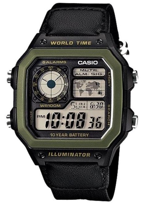 Zegarek CASIO AE-1200WHB-1BVDF + BOX Zegarek CASIO AE-1200WHB-1BVDF + BOX