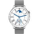 Smartwatch Damski Rubicon RNCF02-1 Srebrno-Srebrny + Czarny Silikonowy Pasek Smartwatch Damski Rubicon RNCF02-1 Srebrno-Srebrny + Czarny Silikonowy Pasek