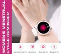 Smartwatch Damski Rubicon RNCF02-1 Srebrno-Srebrny + Czarny Silikonowy Pasek Smartwatch Damski Rubicon RNCF02-1 Srebrno-Srebrny + Czarny Silikonowy Pasek