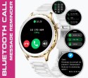 Smartwatch Damski Rubicon RNCF02-1 Srebrno-Srebrny + Czarny Silikonowy Pasek Smartwatch Damski Rubicon RNCF02-1 Srebrno-Srebrny + Czarny Silikonowy Pasek