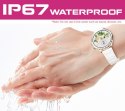 Smartwatch Damski Rubicon RNCF02-1 Srebrno-Srebrny + Czarny Silikonowy Pasek Smartwatch Damski Rubicon RNCF02-1 Srebrno-Srebrny + Czarny Silikonowy Pasek