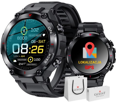 Smartwatch Giewont Pionier GPS GW460-1 - Carbon Smartwatch Giewont Pionier GPS GW460-1 - Carbon