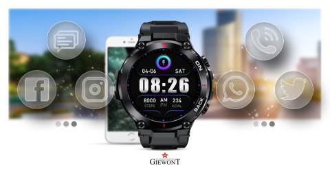 Smartwatch Giewont Pionier GPS GW460-1 - Carbon Smartwatch Giewont Pionier GPS GW460-1 - Carbon