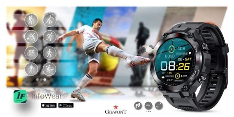 Smartwatch Giewont Pionier GPS GW460-1 - Carbon Smartwatch Giewont Pionier GPS GW460-1 - Carbon