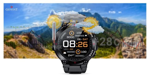 Smartwatch Giewont Pionier GPS GW460-1 - Carbon Smartwatch Giewont Pionier GPS GW460-1 - Carbon
