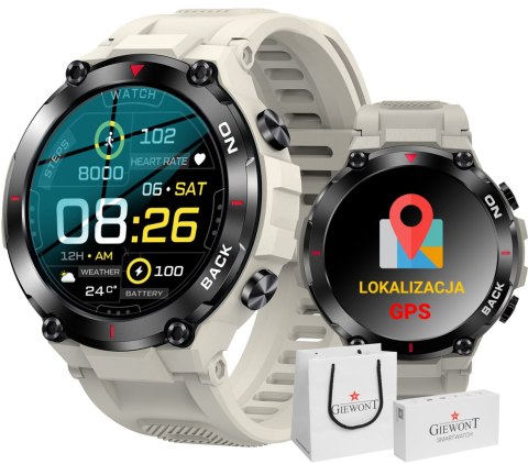 Smartwatch Giewont Pionier GPS GW460-3 - Light Stone Smartwatch Giewont Pionier GPS GW460-3 - Light Stone