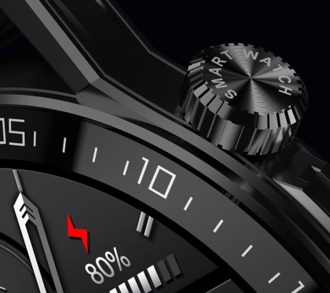 Smartwatch Rubicon RNCE88-1 Czarny- Czarny Pasek Silikonowy + Czarny Pasek Skórzany Smartwatch Rubicon RNCE88-1 Czarny- Czarny Pasek Silikonowy + Czarny Pasek Skórzany