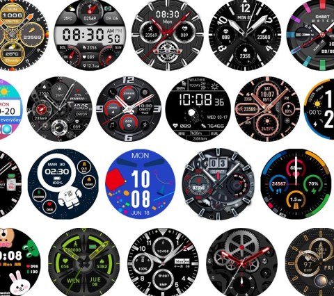Smartwatch Rubicon RNCE88-1 Czarny- Czarny Pasek Silikonowy + Czarny Pasek Skórzany Smartwatch Rubicon RNCE88-1 Czarny- Czarny Pasek Silikonowy + Czarny Pasek Skórzany