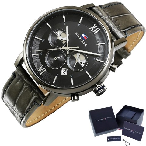 Zegarek Męski Tommy Hilfiger Evan 1710395 + BOX Zegarek Męski Tommy Hilfiger Evan 1710395 + BOX
