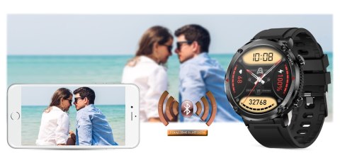 Smartwatch Gravity GT21-2 + Pomarańczowy Pasek Silikonowy Smartwatch Gravity GT21-2 + Pomarańczowy Pasek Silikonowy