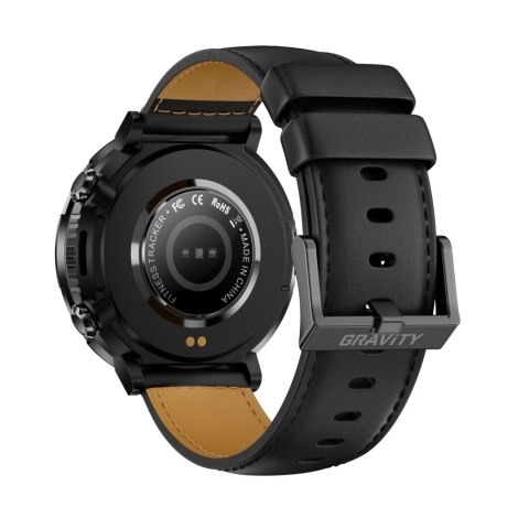 Smartwatch Gravity GT21-3 + Czarny Pasek Silikonowy Smartwatch Gravity GT21-3 + Czarny Pasek Silikonowy