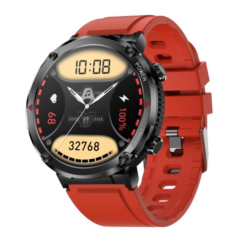 Smartwatch Gravity GT21-6 + Czerwony Pasek Silikonowy Smartwatch Gravity GT21-6 + Czerwony Pasek Silikonowy