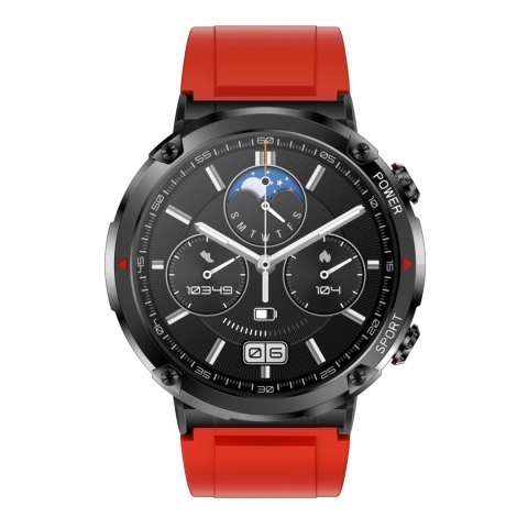 Smartwatch Gravity GT21-6 + Czerwony Pasek Silikonowy Smartwatch Gravity GT21-6 + Czerwony Pasek Silikonowy