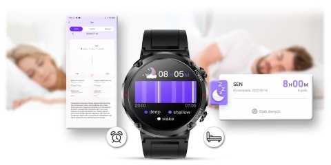 Smartwatch Gravity GT21-6 + Czerwony Pasek Silikonowy Smartwatch Gravity GT21-6 + Czerwony Pasek Silikonowy
