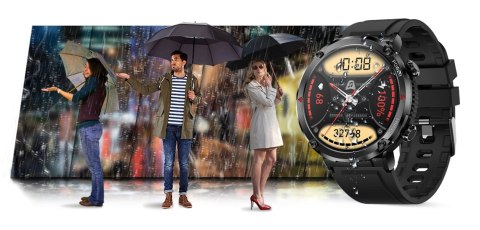 Smartwatch Gravity GT21-6 + Czerwony Pasek Silikonowy Smartwatch Gravity GT21-6 + Czerwony Pasek Silikonowy