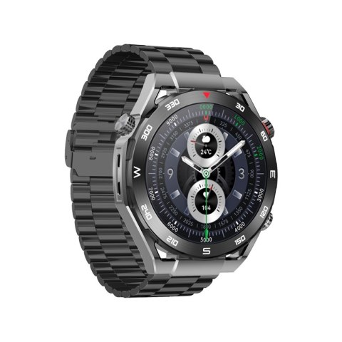 Smartwatch Veltori VT100-1 + Czarny Pasek Silikonowy + Czarny Eko Skóra Smartwatch Veltori VT100-1 + Czarny Pasek Silikonowy + Czarny Eko Skóra
