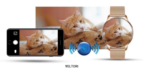 Smartwatch Damski Veltori VT300-1 Złota Bransoleta Smartwatch Damski Veltori VT300-1 Złota Bransoleta