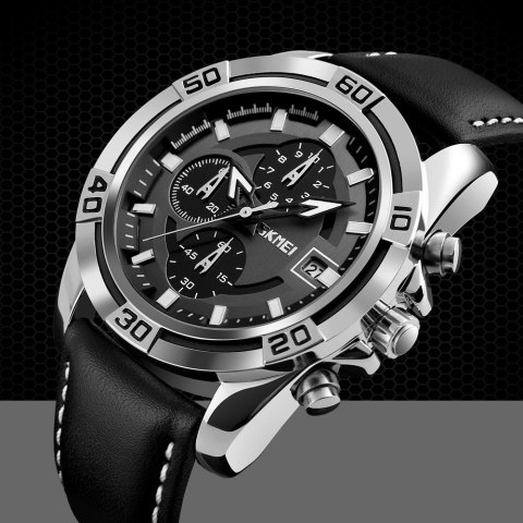 Zegarek Męski Skmei 9156SIBK + BOX Zegarek Męski Skmei 9156SIBK + BOX