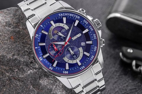 Zegarek Męski Skmei 9250SIBU + BOX Zegarek Męski Skmei 9250SIBU + BOX