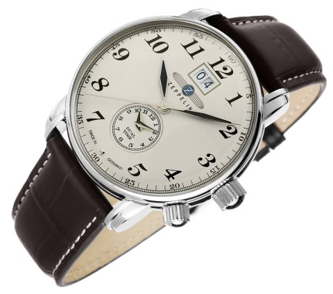 Zegarek Męski ZEPPELIN LZ127 Graf Zeppelin Dual Time 7644-5 + BOX Zegarek Męski ZEPPELIN LZ127 Graf Zeppelin Dual Time 7644-5 + BOX