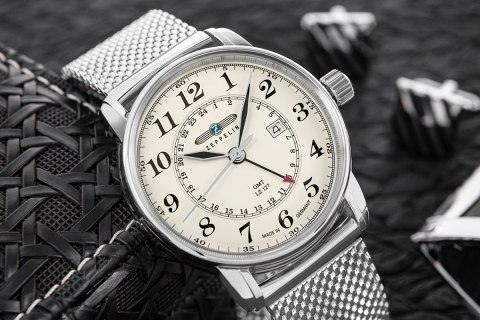 Zegarek Męski ZEPPELIN LZ127 Graf Zeppelin GMT 7642M-5 + BOX Zegarek Męski ZEPPELIN LZ127 Graf Zeppelin GMT 7642M-5 + BOX