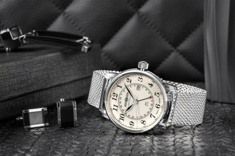 Zegarek Męski ZEPPELIN LZ127 Graf Zeppelin GMT 7642M-5 + BOX Zegarek Męski ZEPPELIN LZ127 Graf Zeppelin GMT 7642M-5 + BOX