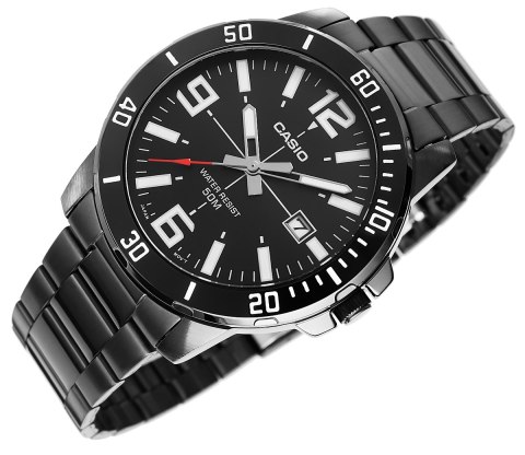 Zegarek Męski Casio MTP-VD01B-1BVUDF + BOX Zegarek Męski Casio MTP-VD01B-1BVUDF + BOX