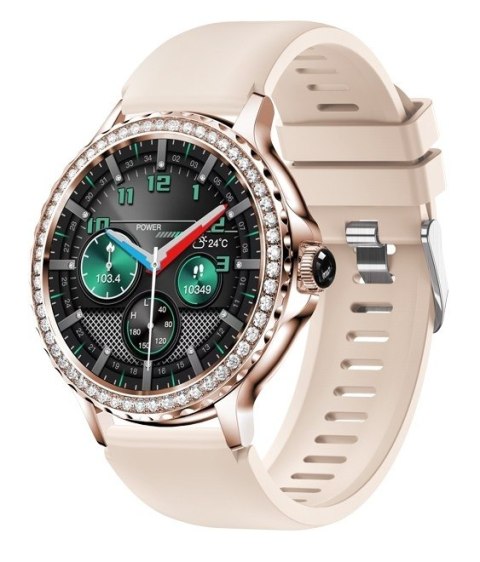Smartwatch Damski Rubicon RNCF19-1 Różowe Złoto Bransoleta + Pasek Smartwatch Damski Rubicon RNCF19-1 Różowe Złoto Bransoleta + Pasek