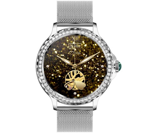 Smartwatch Damski Rubicon RNCF19-1 Silver Bransoleta + Pasek Smartwatch Damski Rubicon RNCF19-1 Silver Bransoleta + Pasek