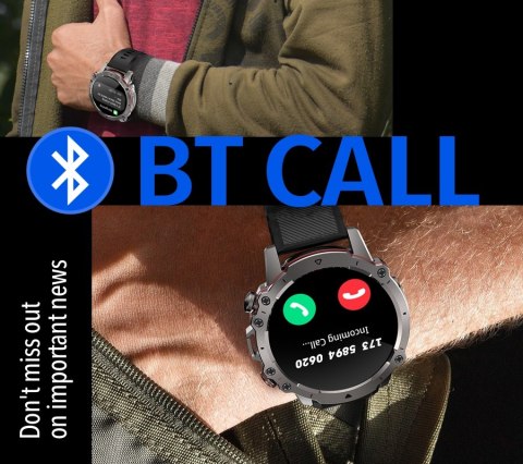 Smartwatch Męski Rubicon RNCF18-1 BLACK Bransoleta + Pasek Smartwatch Męski Rubicon RNCF18-1 BLACK Bransoleta + Pasek