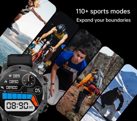 Smartwatch Męski Rubicon RNCF18-1 BLACK Bransoleta + Pasek Smartwatch Męski Rubicon RNCF18-1 BLACK Bransoleta + Pasek