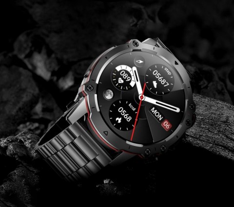 Smartwatch Męski Rubicon RNCF18-1 BLACK Bransoleta + Pasek Smartwatch Męski Rubicon RNCF18-1 BLACK Bransoleta + Pasek