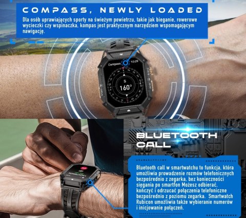 Smartwatch Męski Rubicon RNCF24-2 GREY Smartwatch Męski Rubicon RNCF24-2 GREY