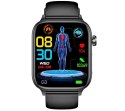 Smartwatch Męski Rubicon RNCF33 BLACK + Pasek Bordowy