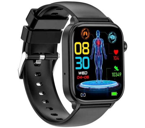 Smartwatch Męski Rubicon RNCF33 BLACK + Pasek Granatowy Smartwatch Męski Rubicon RNCF33 BLACK + Pasek Granatowy