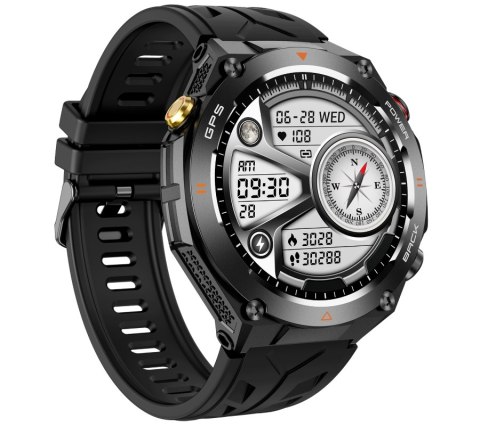 Smartwatch Męski Rubicon RNCF37-1 GPS BLACK Smartwatch Męski Rubicon RNCF37-1 GPS BLACK