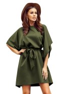 287-13 SOFIA Sukienka motyl - KHAKI 287-13 SOFIA Sukienka motyl - KHAKI