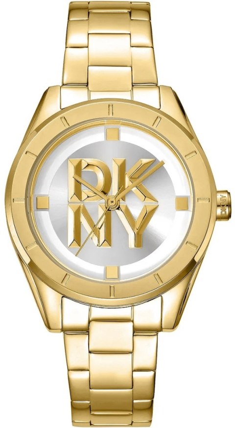 Zegarek Damski DKNY Chambers Midi Gold DK1L016M0065 + BOX Zegarek Damski DKNY Chambers Midi Gold DK1L016M0065 + BOX