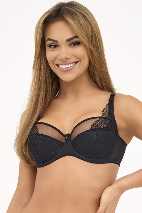 Biustonosz Soft Biustonosz Semi-Soft Model Maja 1300 Black - Gaia Gaia Biustonosz Soft Biustonosz Semi-Soft Model Maja 1300 Black - Gaia Gaia