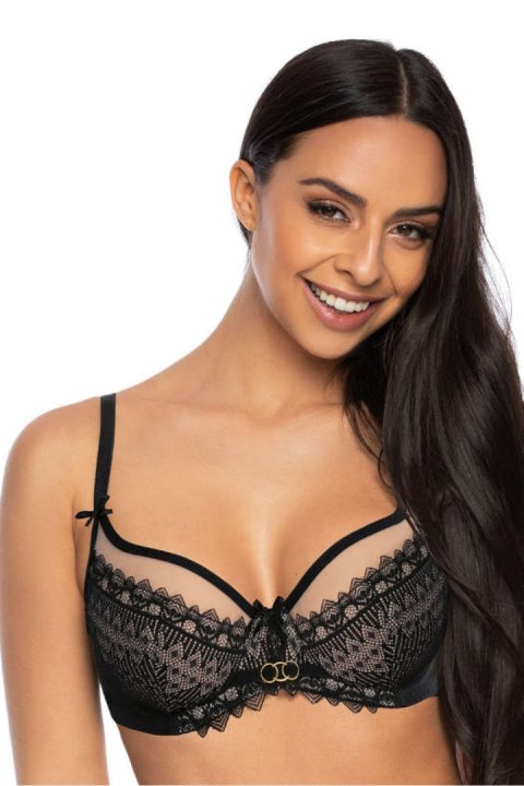 Biustonosz Soft Model Marion M-3539/2 Black/Beige - Mat Mat Biustonosz Soft Model Marion M-3539/2 Black/Beige - Mat Mat
