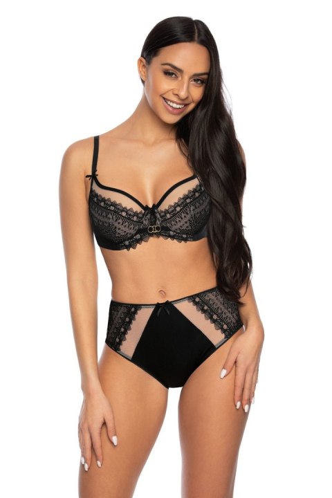 Biustonosz Soft Model Marion M-3539/2 Black/Beige - Mat Mat Biustonosz Soft Model Marion M-3539/2 Black/Beige - Mat Mat
