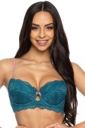 Biustonosz push up Biuetonosz Push-up Model 3525/11 Sybilla Turkus - Mat Mat Biustonosz push up Biuetonosz Push-up Model 3525/11 Sybilla Turkus - Mat Mat